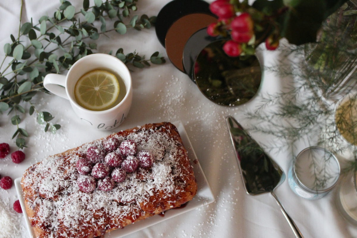 Gâteau coco/framboise sans gluten Gâteau coco/framboise sans gluten