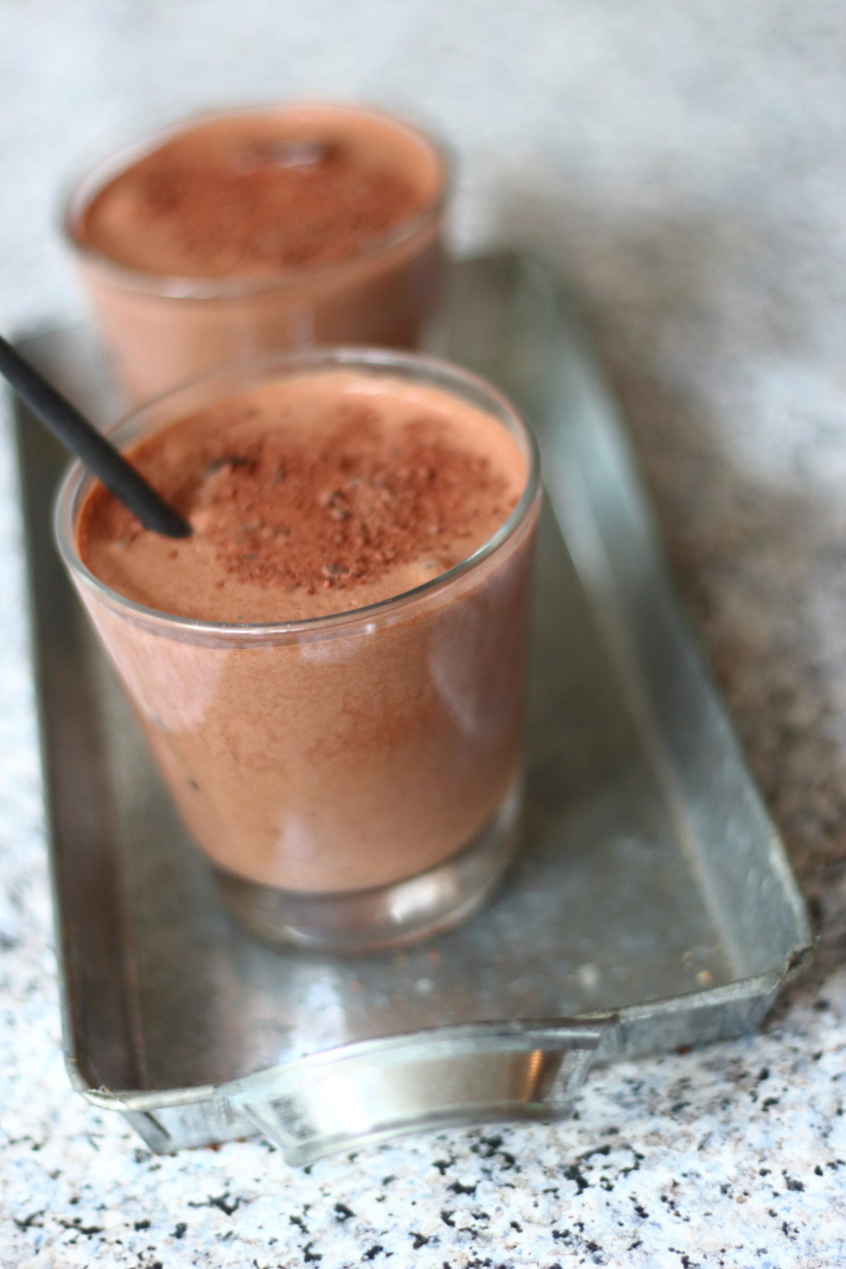 Iced Chocolate & almond milk drink Iced Chocolate & almond milk drink