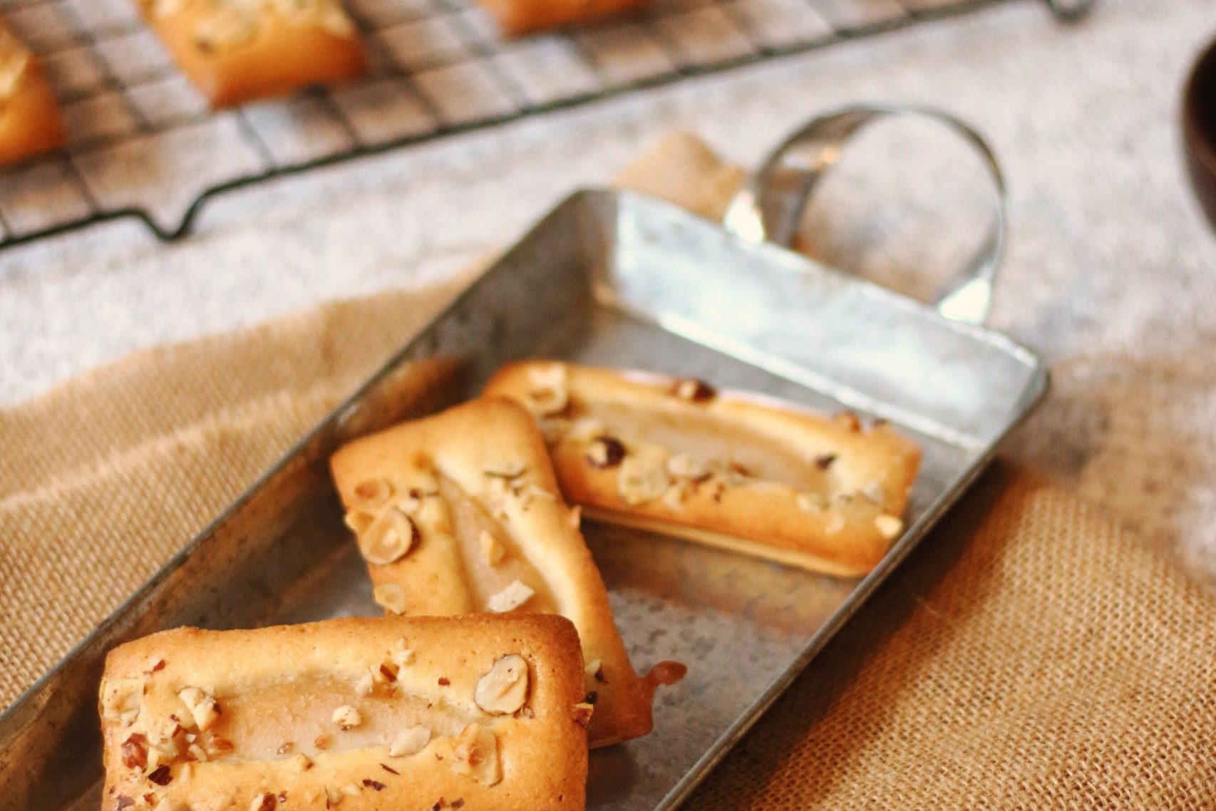 Financiers Poire Noisette