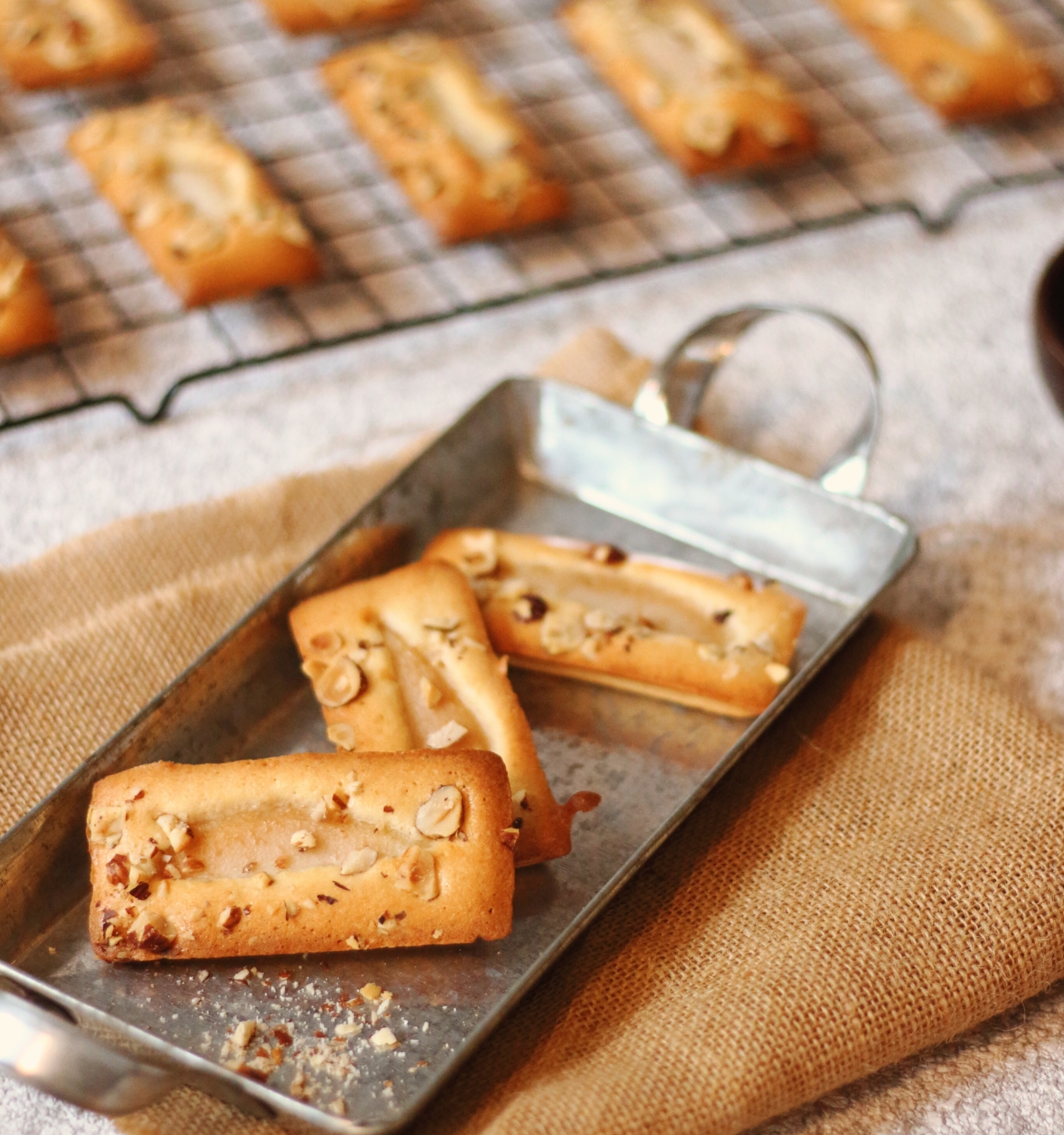 Financiers Poire Noisette