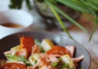 sweet potato salon asian pear salad