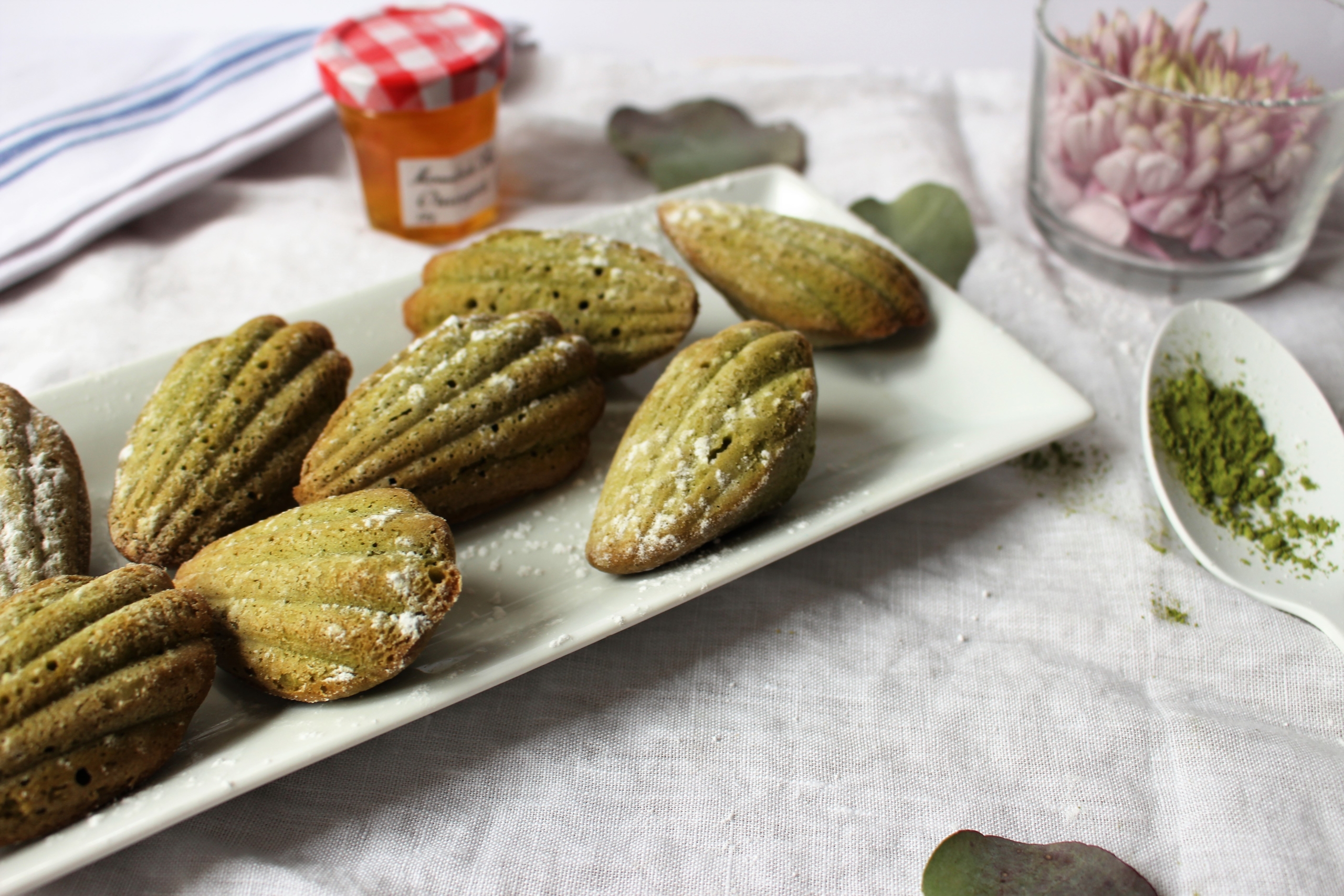 Matcha Madeleines