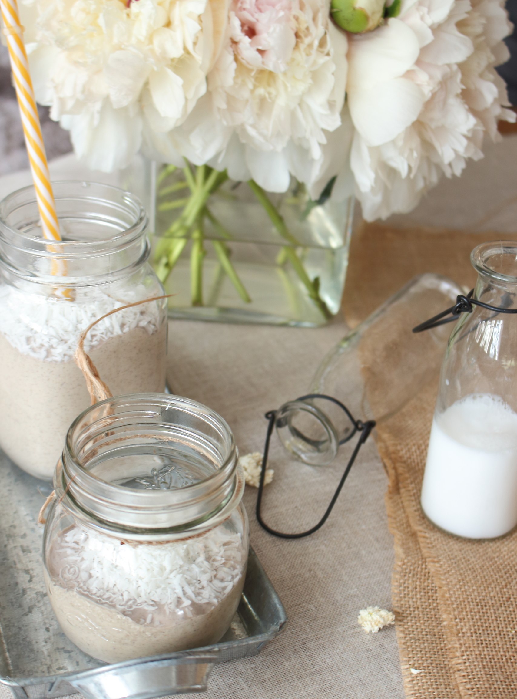 Banana Coconut Maca Shake