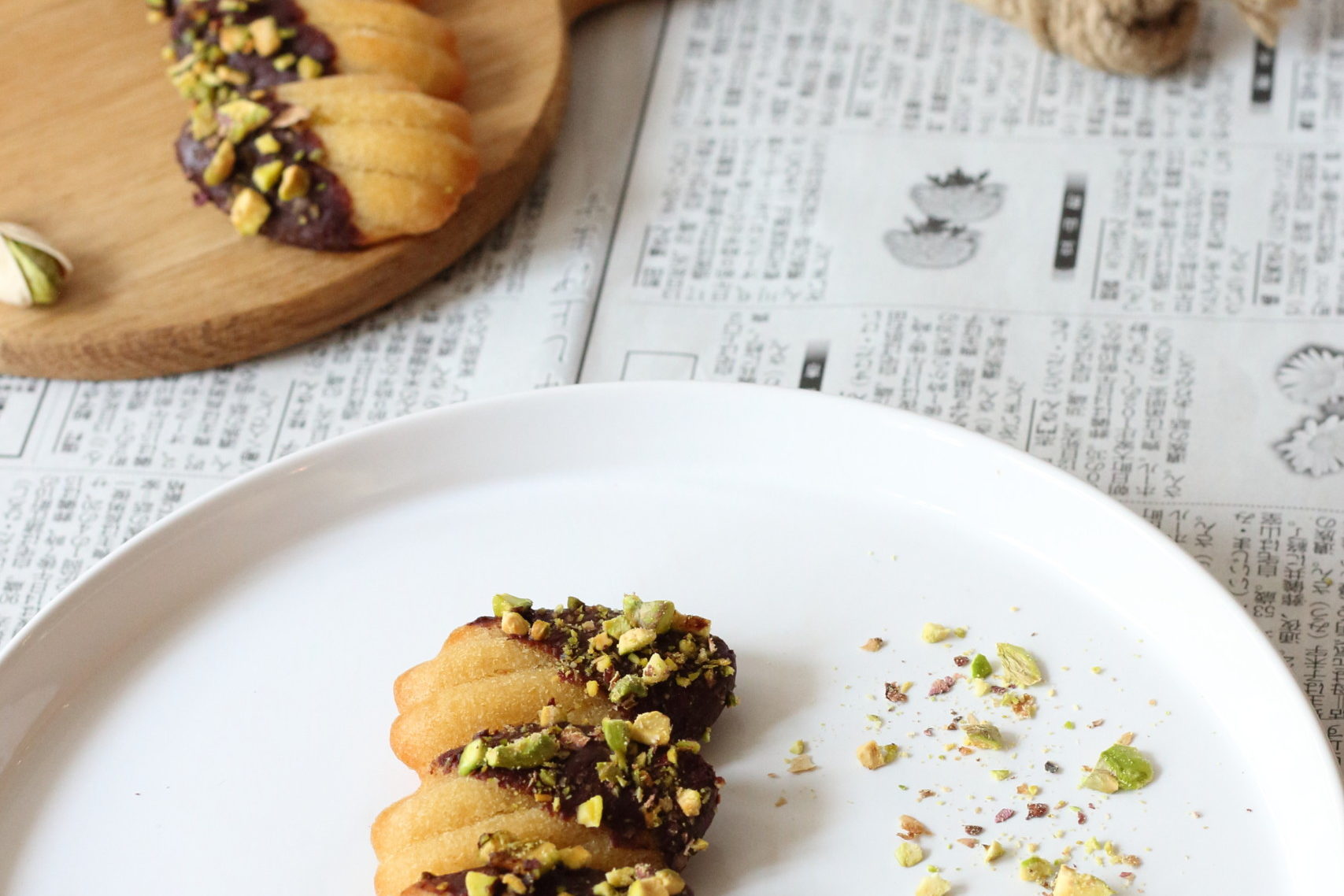 Gluten free and Vegan Vanilla Madeleines