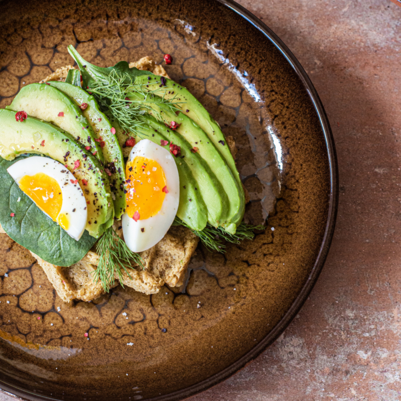 avocado oat waffle