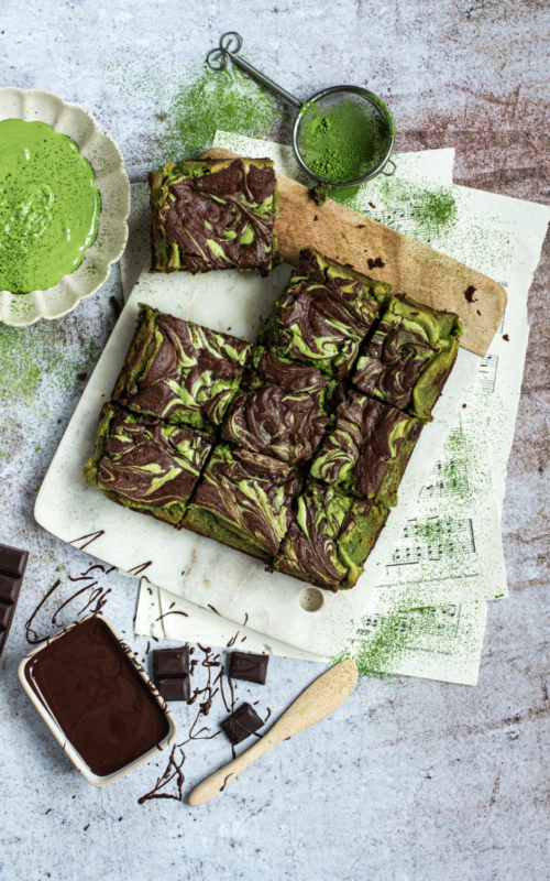 matcha cheesecake brownie