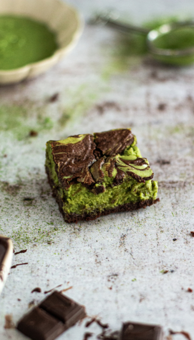 matcha cheesecake brownies