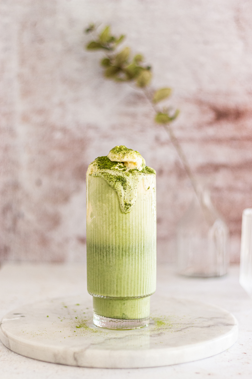 Matcha affogato float