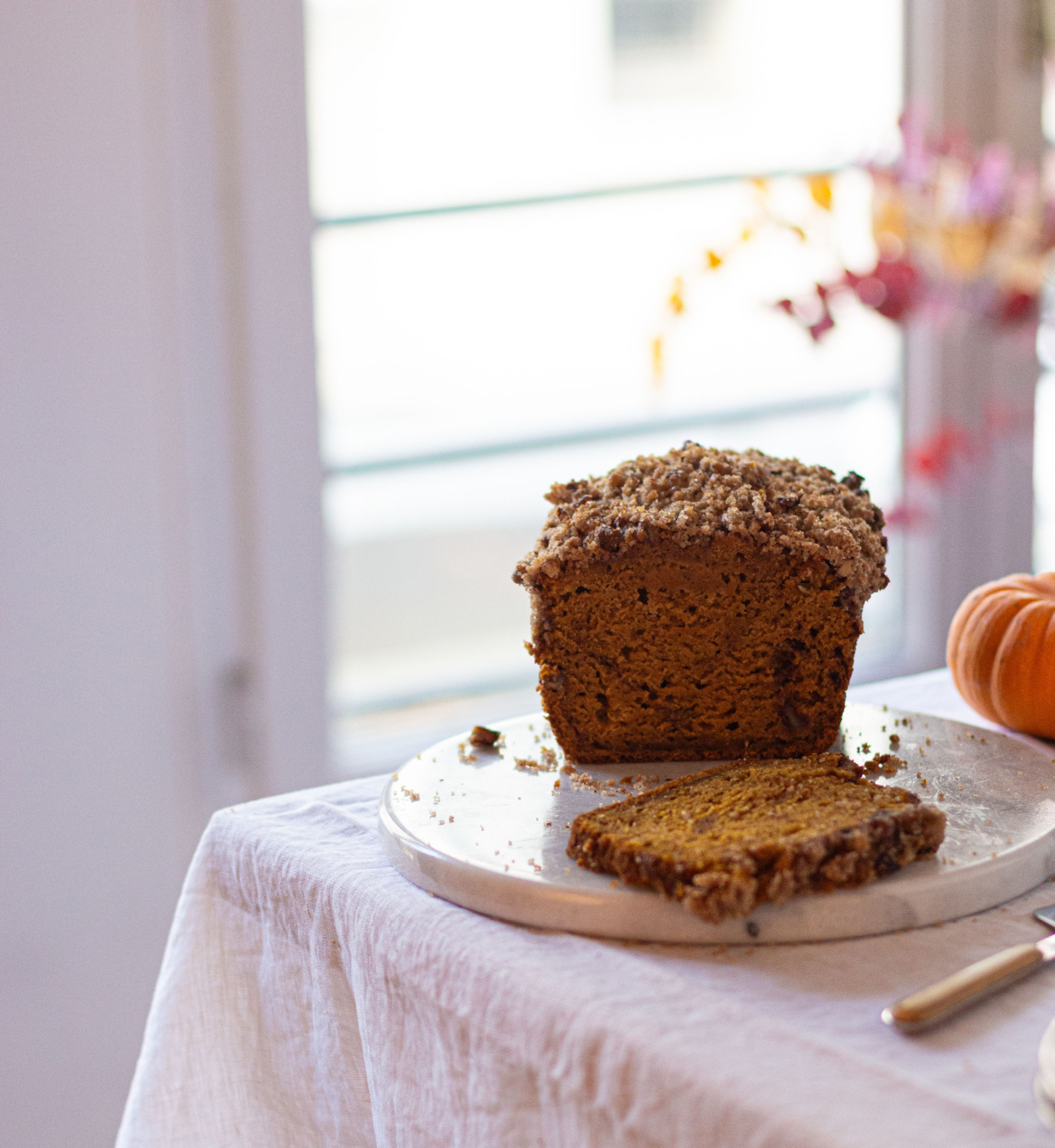 cake potiron et streusel noix de pecans